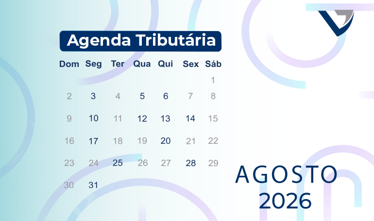 Agenda Tributária Agosto 2026 