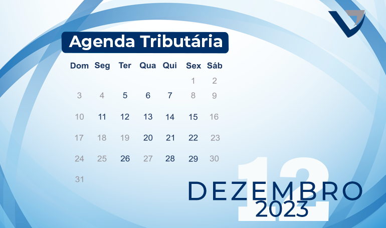 Agenda Tributária Dezembro 2023