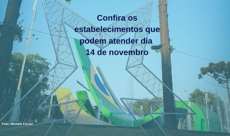 Pode ou não pode abrir o comércio no dia 14 de novembro?